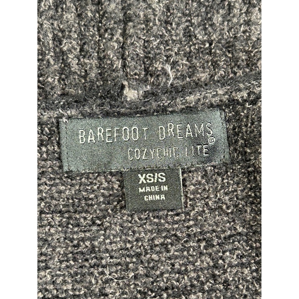 BAREFOOT‎ DREAMS CozyChic Lite Circle Cardigan Charcoal XS/S - Picture 2 of 7